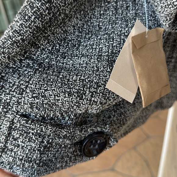 NWT COLDWATER CREEK Black Tweed Relaxed Boucle Jacket - Picture 5 of 7